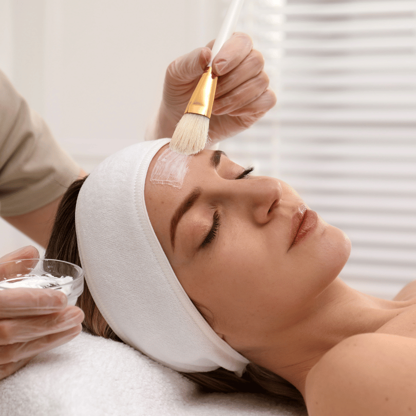 Chemical peels treatment locally